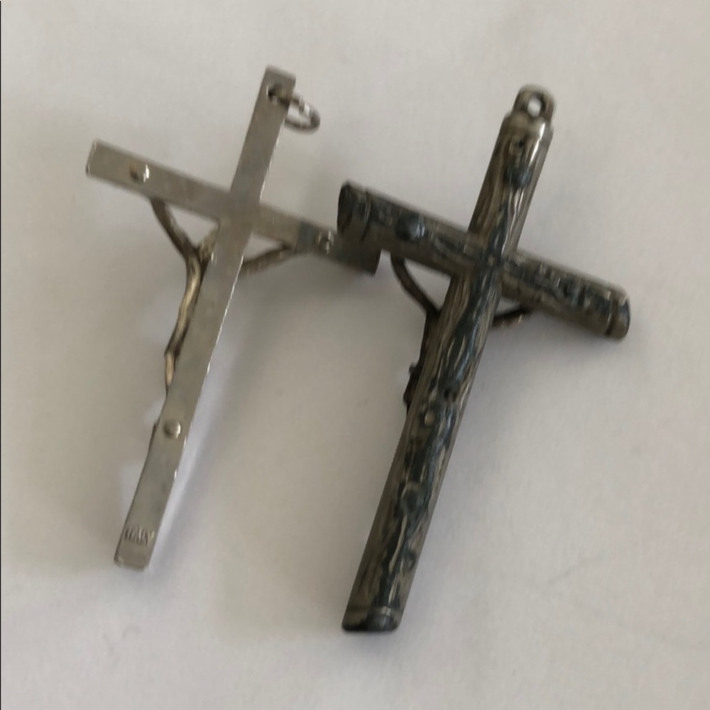 Old Cross Pendant Collection Five Cross Lot MOP - Picture 5 of 8